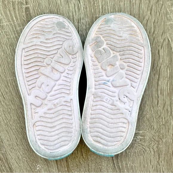 Native Jefferson Kids Shoes Toddler Girl Size 7 Pink Glitter - Picture 8 of 9